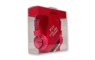 AURICULAR FIT COLOR PC/MP3 ROSA TELA MANOS LIBRES - WPG Ecommerce