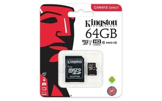 MICRO SD 64GB C10 KINGSTON CANVAS SELECT PLUS