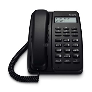 TELEFONO DE MESA PHILIPS CRD150B/77 NEGRO - comprar online