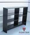 BIBLIOTECA 1851 SUPERIOR 91x116x24 NEGRO/CEDRO - tienda online