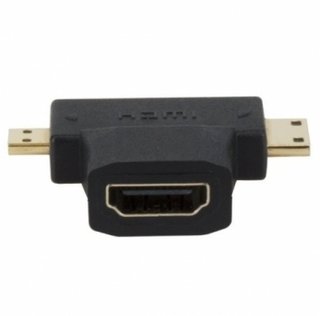 ADAPTADOR DE MICRO Y MINI HDMI MACHO A HDMI HEMBR XTECH - tienda online