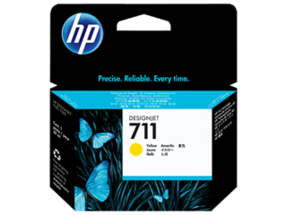 CARTUCHO HP 711 AMARILLA CZ132A 29-ml P/ T120 / T520