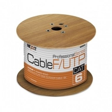 CABLE F/UTP 4 PARES CAT 6 NEGRO EXTERIOR NEXXT