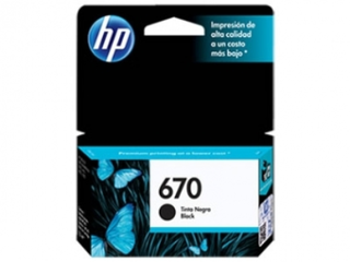 CARTUCHO HP 670 NEGRO P/ HP 3525/4615/4625,/5525 CZ113AL - tienda online