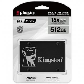 DISCO SSD KC600 512 GB 2.5 SATA 3 NAND 3D TLC KINGSTON