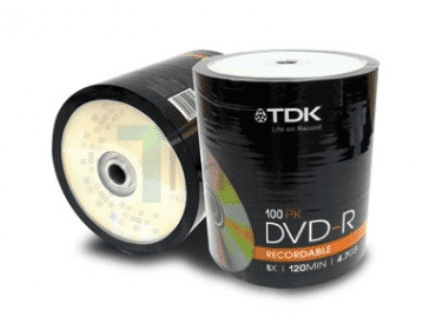 DVD-R 4.7GB 8X. TORRE DE 100 UNIDADES