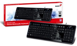 TECLADO GENIUS SLIMSTAR I250 USB BLACK - comprar online