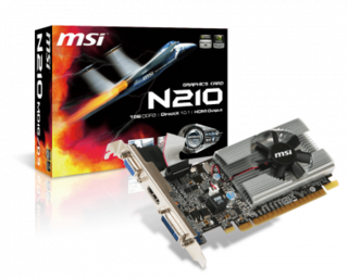 PLACA VGA 1GB G210 MSI DDR3 LP SINGLE SLOT - comprar online