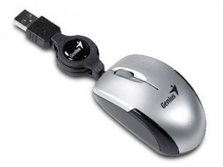 MOUSE GENIUS MICRO TRAVELER RETRµCTIL USB PLATA en internet