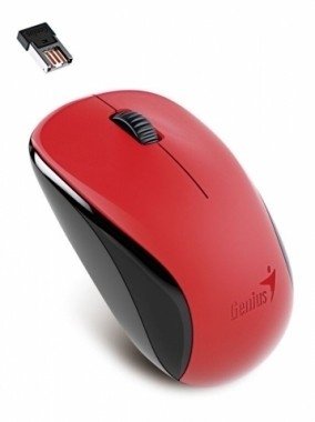 MOUSE ÓPTICO INALÁMBRICO NX-7000 ROJO - comprar online