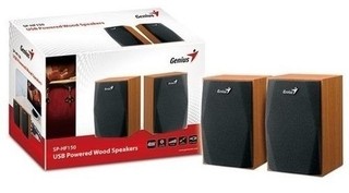 PARLANTES GENIUS SP-HF 160 USB 4W POWER WOOD - WPG Ecommerce