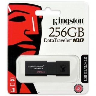 PENDRIVE  KINGSTON 3.0 DT100 G3 256GB NEGRO KINGSTON