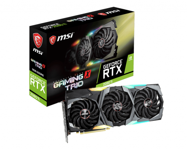 PLACA VGA 8GB RTX 2080 TI MSI GAMING X TRIO