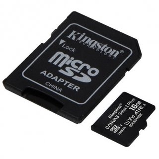 TARJETA MICROSDHC 16GB CANVAS SELECT PLUS C/ADAPTA KINGSTON - WPG Ecommerce