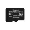 TARJETA MICROSDHC 16GB CANVAS SELECT PLUS C/ADAPTA KINGSTON - WPG Ecommerce