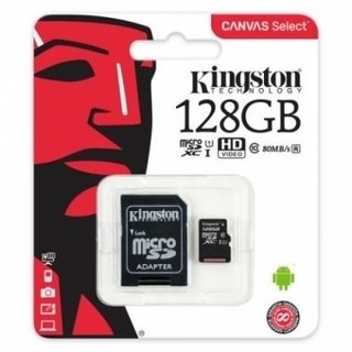 MICRO SD 128GB C10 KINGSTON CANVAS SELECT PLUS