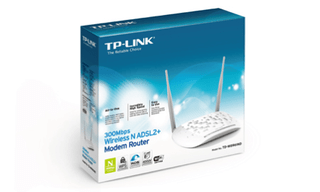 ROUTER 4P+ADSL2 MODEM TP-LINK W8961N N300 2X5DBI