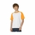 REMERA INFANTIL RANGLAN SPUM - BLANCO/NARANJA