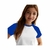 REMERA INFANTIL RANGLAN SPUM - BLANCO/AZUL FRANCIA - comprar online