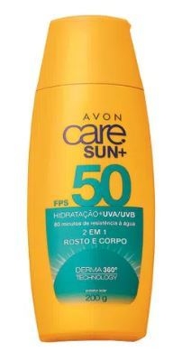 Protetor Solar 2 em 1 FPS50 200g [Care Sun - Avon] - comprar online