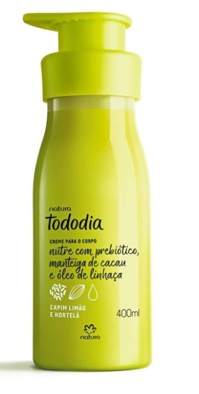 Creme Desod. Nutritivo para o Corpo Capim Limão e Hortelã 400ml [Tododia - Natura]