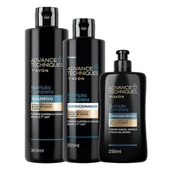 Kit Tratamento Finalização: 1 Shampoo + 1 Condicionador + 1 Creme para Pentear [Advance Techniques - Avon]