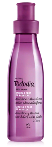 Body Splash Desod. Colônia Ameixa e Flor de Baunilha 200ml [Tododia - Natura]