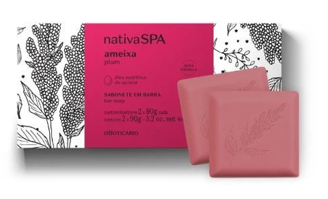 Sabonete em Barra Ameixa 2x90g [Nativa Spa - O Boticário]