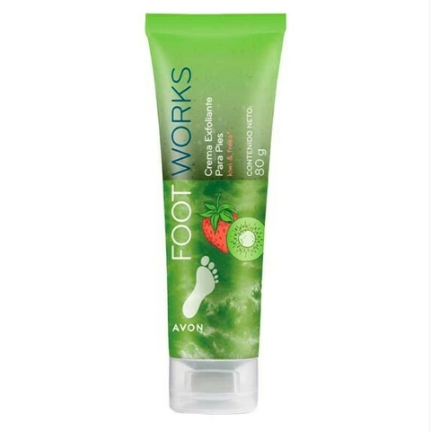 Creme Esfoliante para os Pés com Kiwi e Morango [Footworks - Avon]