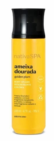 Body Splash Ameixa Dourada 200ml [Nativa Spa - O Boticário]