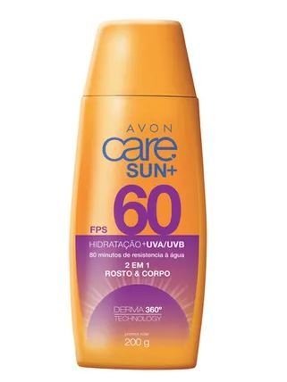 Protetor Solar FPS60 Rosto e Corpo 200g [Care Sun+ - Avon]