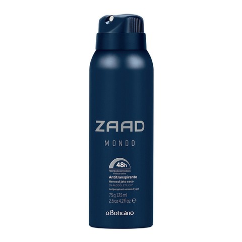 Zaad Mondo Desod. Antitranspirante Aerosol 75g [O Boticário]