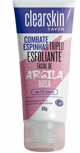 Esfoliante Triplo Fácil de Argila Rosa [Clearskin - Avon]