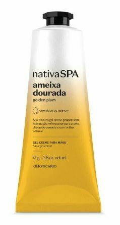 Creme Para as Mãos Gel Ameixa Dourada 75g [Nativa Spa - O Boticário]