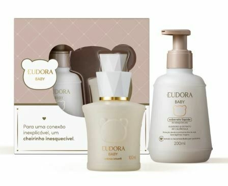 Kit Meu 1º Presente: Sabonete Líquido 200ml + Água de Colônia [Baby - Eudora]