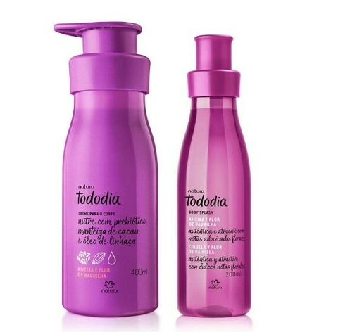 Kit Ameixa e Flor de Baunilha: Hidratante + Body Splash [Tododia- Natura]