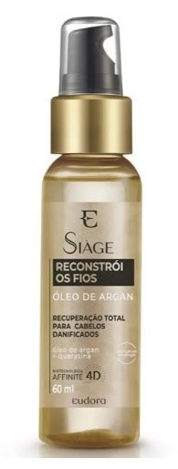 Óleo De Argan Reconstrói os Fios 60ml [Siàge - Eudora]