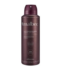 Malbec Desodorante Antitranspirante Aerosol 75g [O Boticário] - comprar online