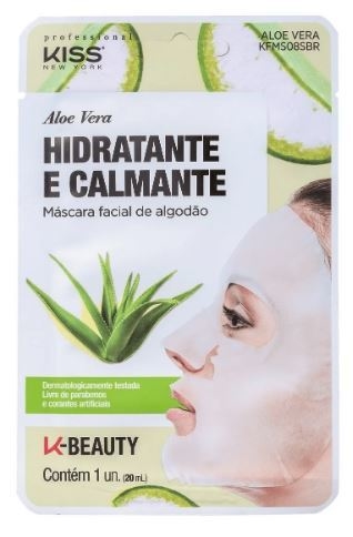 Máscara Facial Hidratante e Calmante Aloe Vera 20ml [Kiss New York]