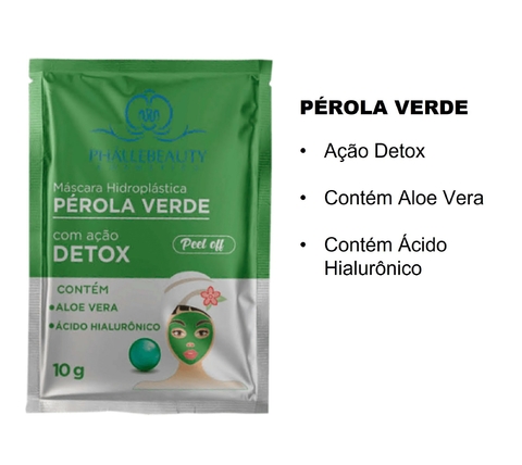 Máscara Facial Hidroplástica Pérola Verde [Phállebeauty]