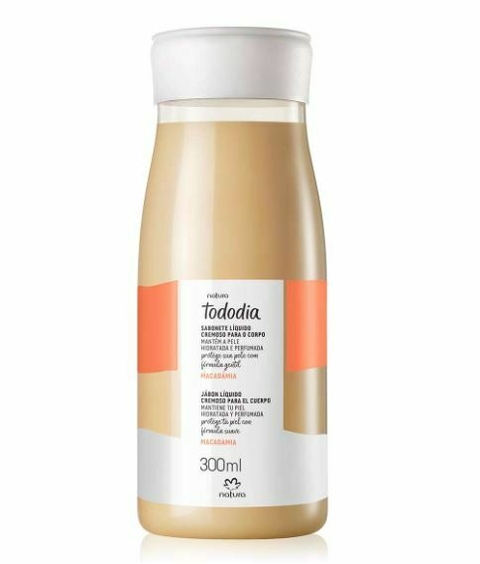 Sabonete Líquido Cremoso Corporal Macadâmia 300ml [Tododia - Natura]