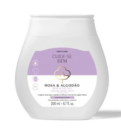 Sabonete Líquido Íntimo Rosa e Algodão 200ml [Cuide-se Bem - O boticário]