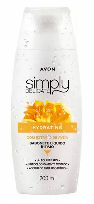 Sabonete Líquido Íntimo Hydrating 200ml [Simply Delicate - Avon]