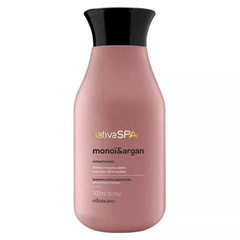 Shampoo Hidratíssimo Monoi e Argan 300ml [Nativa Spa - O Boticário]