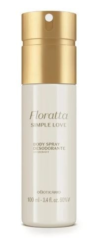 Desodorante Body Spray Simple Love 100ml [Floratta - O Boticário]