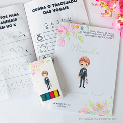Kit livro de colorir para pajem - comprar online