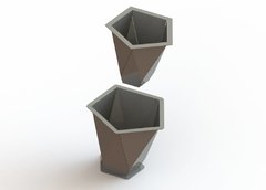 Forma para vaso de concreto mod. Bruna na internet
