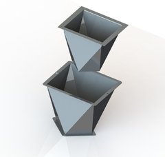 Forma para vaso de concreto mod. Iara na internet