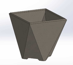 Forma para vaso de concreto mod. Iara - Usk máquinas