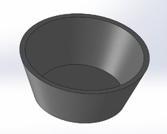 Forma para vaso de concreto 50x20 cm mod. Bacia